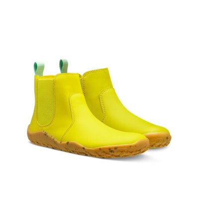 Vivobarefoot Kids' Fulham II Vegan Shoes - Yellow USA [SAO219064]